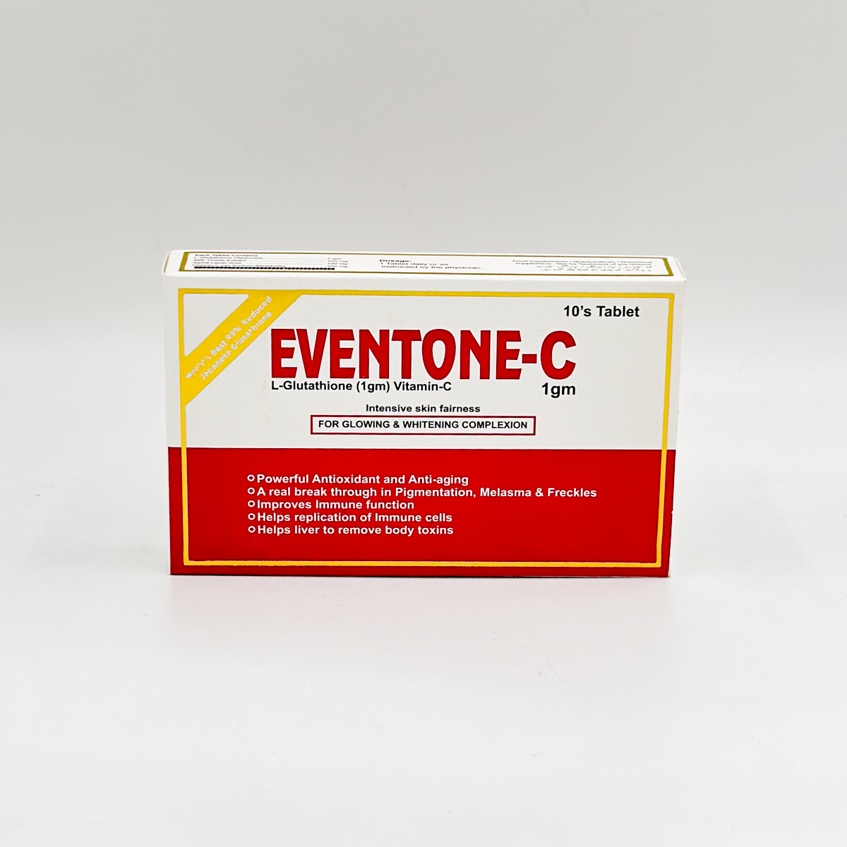 eventone glutathione Eventone-C Cream + Vitamin C Cream Helps improve the appearance of pigmentation Supports a brighter-looking complexion Helps reduce the appearance of dark spots Improves Eventone-C Skin Brightening Cream for